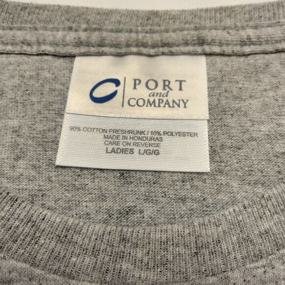 LARGE Heather Gray T Shirt Ladies - Zoo Animals NEW - Picture 6 of 12